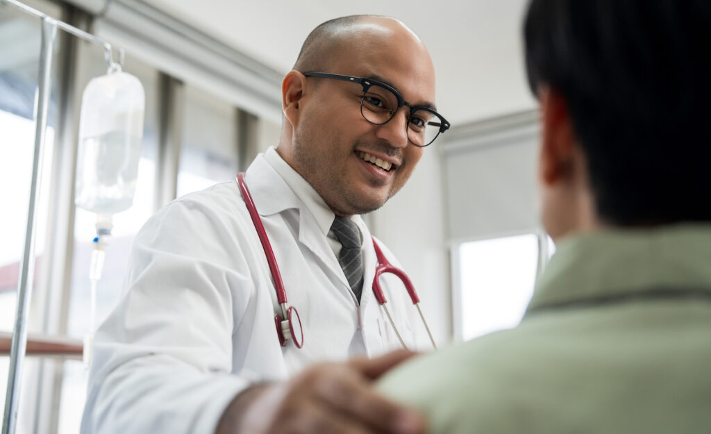 A highly sensitive person talks to their doctor